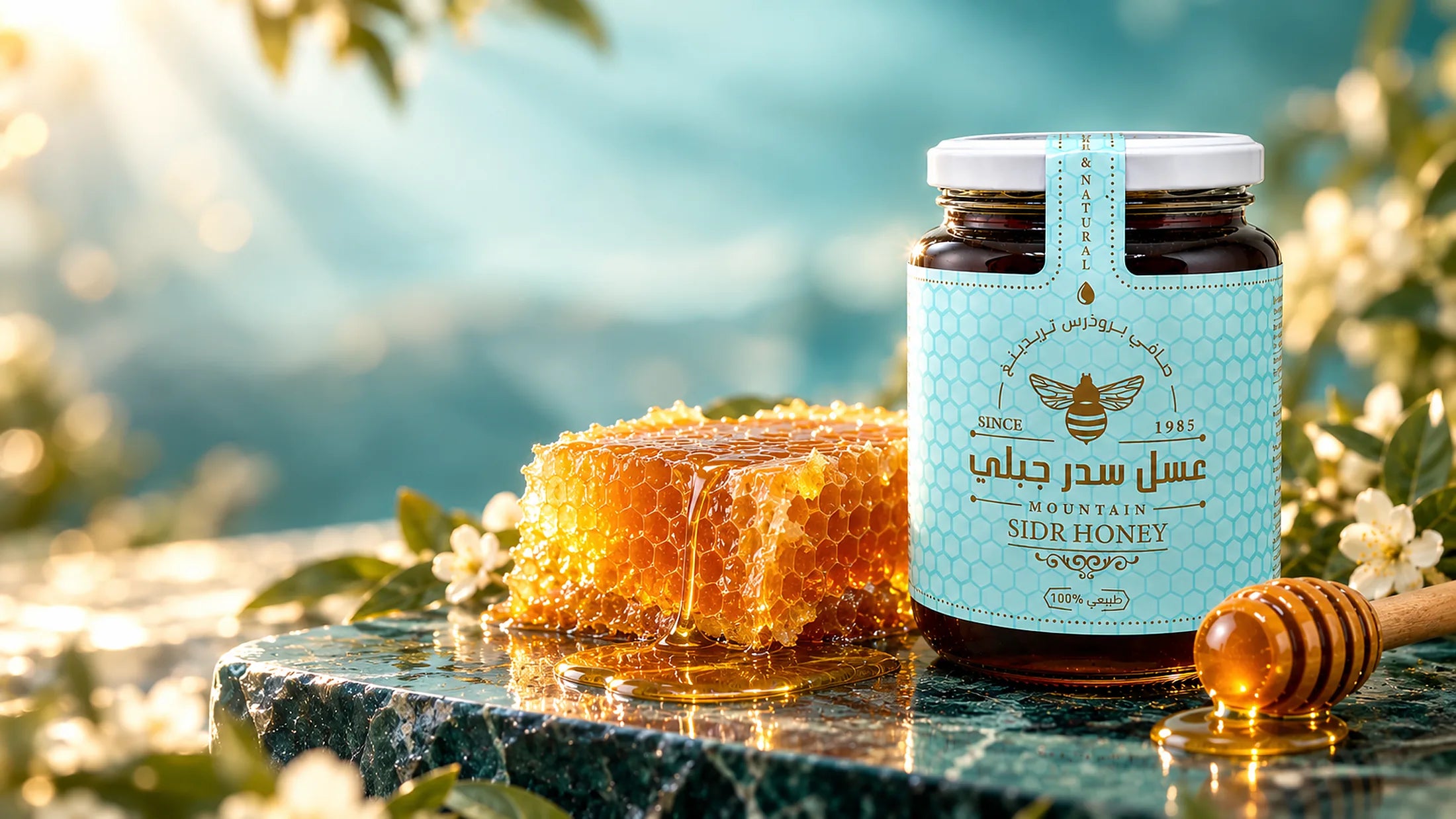عسل السدر بالشمع الطازج